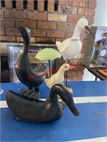 Set of 4 Decorative Bird Figure Lot