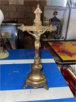 Brass Crucifix  (dining room)
