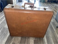 Leather Vintage Suitcase  (dining room)