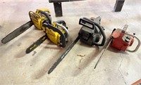 Gas Powered Chainsaw Lot - Qty 4