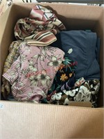 Mainly XL Women’s Clothes Box lot  (dining room)