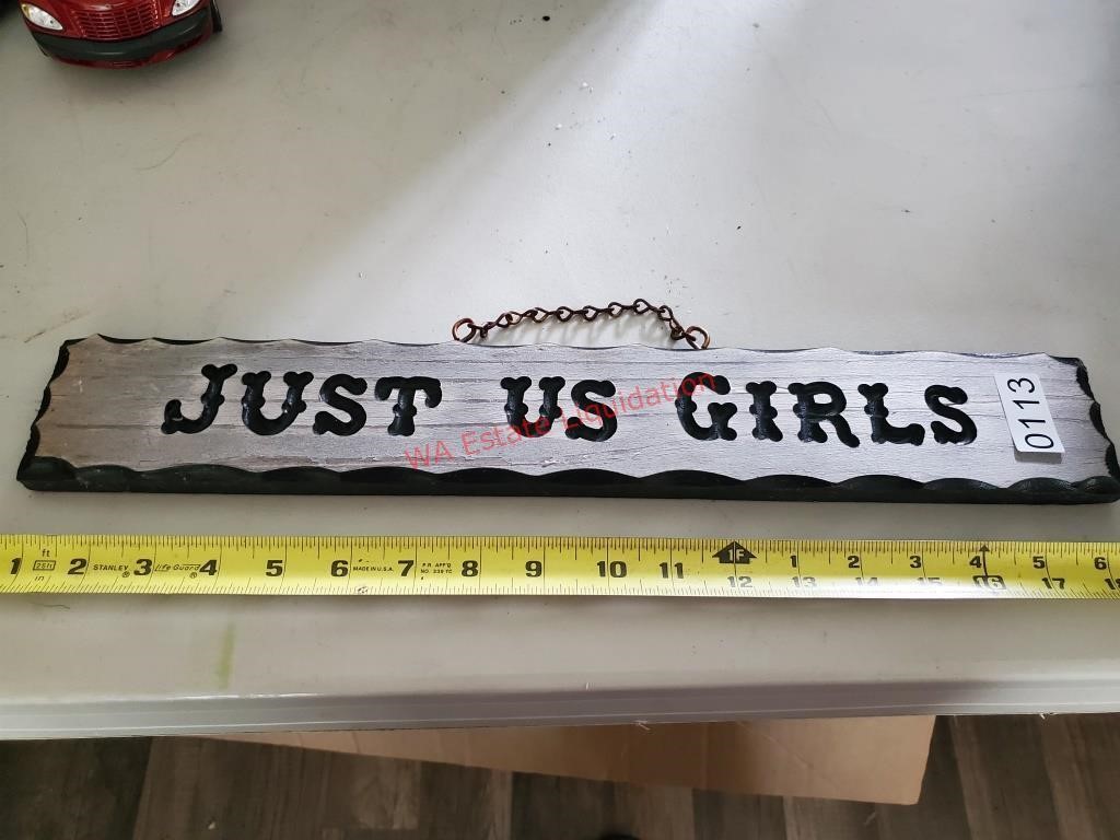 Just Us Girls Sign (dining Room)