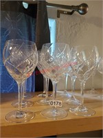 Unique Design Wine Glasses (Hallway)