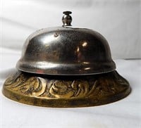 Vintage Brass Front Desk Counter Bell