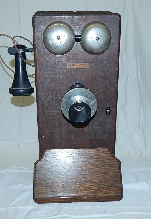 Antique Western Electric Wall Phone USA