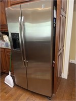 GE profile stainless door side-by-side