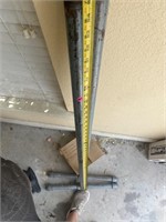 Heavy pipe, clothes/ utility rack. Needs to put