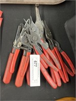 Snap-On and Blue-Point Retaining Ring Pliers,etc.