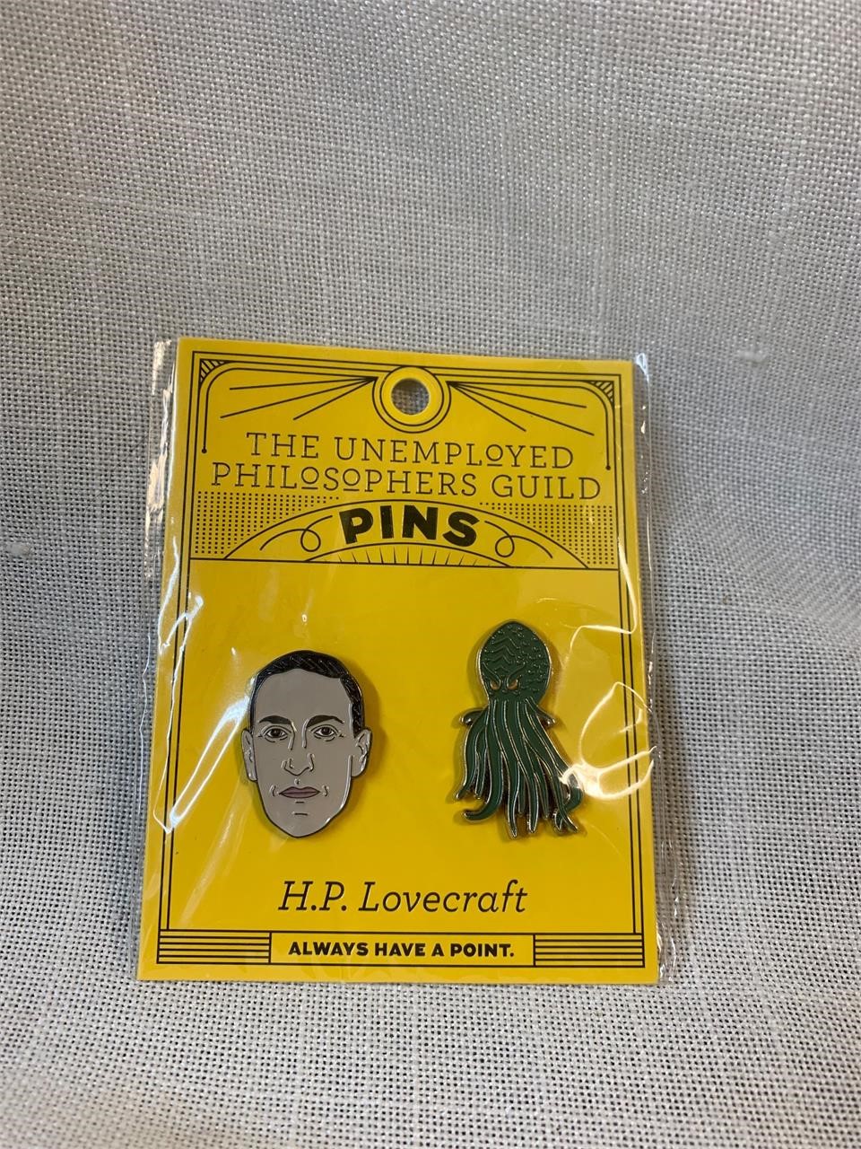 HP Lovecraft & Cthulhu Enamel Pins Philosophers