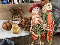 Halloween scarecrows, leaf streamers, & more
