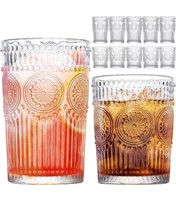 ($39) Vintage Drinking Glasses Set of 12