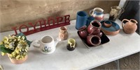 Signs, pottery, & ceramic home decor