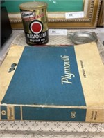Oil Can with 1958 Plymouth Manual