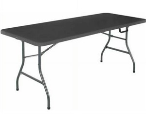 Cosco - 6' Ft Black Foldable Table