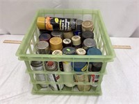 Crate of Spray Paint