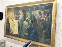 H. Warren Oil On Canvas of Christ