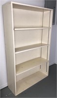 White Painted Wood Shelving Unit Bookcase