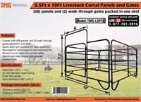 10ftX5.5ft Livestock Corral Panel / Gate X 60