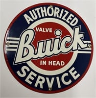 BUICK AUTHORIZED SERVICE REPLICA PORCELAIN SIGN