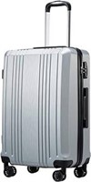 Expandable Spinner Suitcase - Silver
