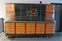 Unused 10' 25-Drawer Workbench Combo Cabinet