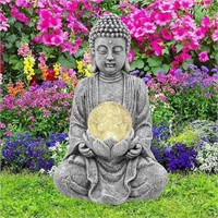 Zen Solar Buddha Sculpture