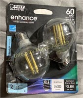 Feit Electric 60W LED Globe Bulbs E12