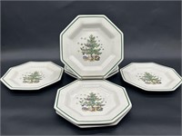 (7) Nikko Christmastime Luncheon Plates