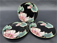 (3) Vtg. Fitz and Floyd Hummingbird Plates, Japan