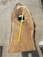Wood slab burr oak