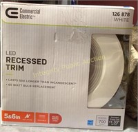 CE 5/6" LED Recessed Trim Downlight