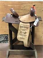 13" Western Rawhide Rope Trophy Saddle