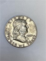 1963 D Franklin Silver Half Dollar