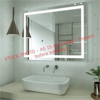 HAUSCHEN 32 x 40in LED Bathroom Mirror