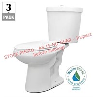 G.B. 2pc. 1.1 GPF/1.6 GPF Dual Flush Round Toilet