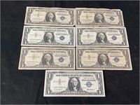 Lot of Silver Certificate $1 Bills