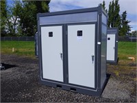 Double Stall Portable Toilet