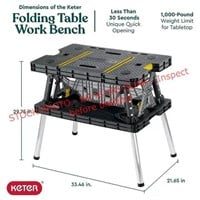 Keter portable work table
