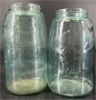 2 Antique Fruit Jars 1 CCFJ & 1 Ball 3Rd L