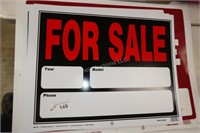 For Sale signs