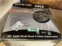 Pyle power PLPW12D 1600W 12in.subwoofer
