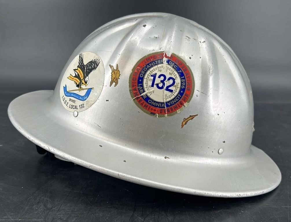 Vintage Metal Miners Hard Hat