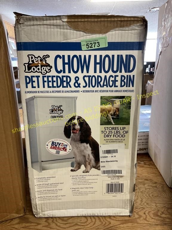 Pet Lodge chow hound pet feeder+storage bin