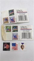 20 Forever Stamps Flags & 1 Purple Heart Scene