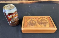 Wood Box with Playing Cards