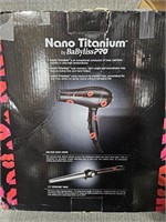 Babyliss Nano Titanium Pro 2000 Watt Ionic Dryer,