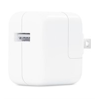 2-Apple Items 
Apple 12W USB Power Adapter White
