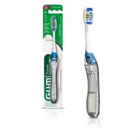 GUM Travel Toothbrush with Antibacterial Bristles