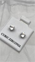 Cubic Zirconia Post Earrings
