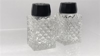 Japanese Made Crystal Glass Salt And Pepper